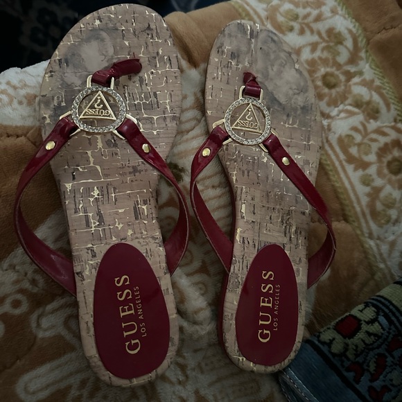 Beautiful red sandals in size 7 - Picture 5 of 7